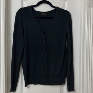 Skywomen Women’s Black Button Sweater Caedigan Size L